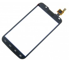 Touch screen (sensor) for LG P715 Optimus L7 II Dual, black big ic (6mm) / small ic (5mm)